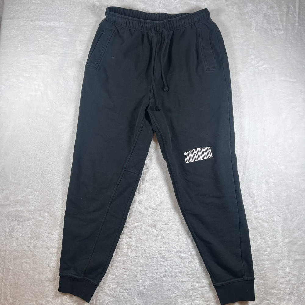 Jordan Sweatpants Mens Large Black Athletic‎ Joggers Basketball NBA Jumpman Logo